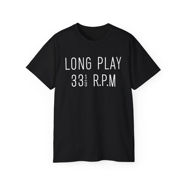 Long Play 33 1/3 RPM ヘビーウェイトTシャツ