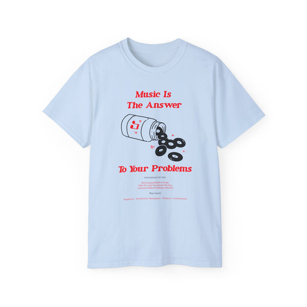 Music Is The Answer ヘビーウェイトTシャツ