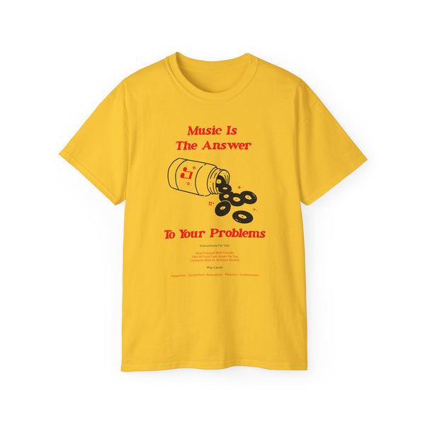 Music Is The Answer ヘビーウェイトTシャツ