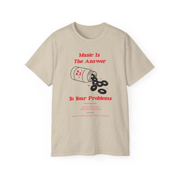 Music Is The Answer ヘビーウェイトTシャツ