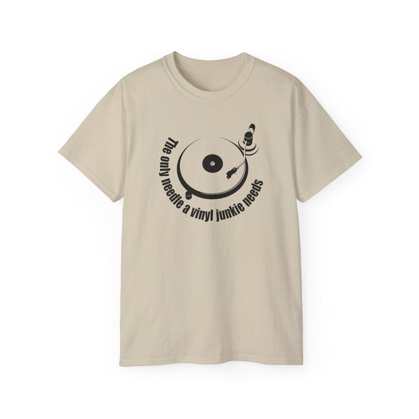 The Only Needle A Vinyl Junkie Needs ヘビーウェイトTシャツ