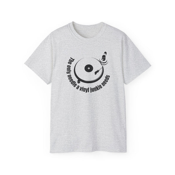 The Only Needle A Vinyl Junkie Needs ヘビーウェイトTシャツ
