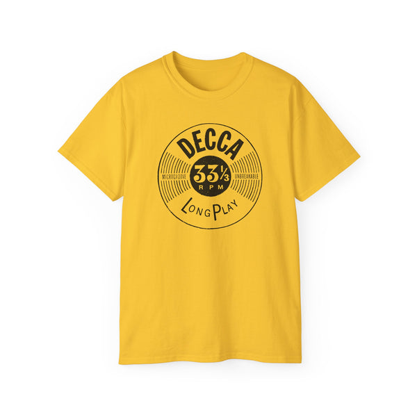 Decca Records Long Play ヘビーウェイトTシャツ