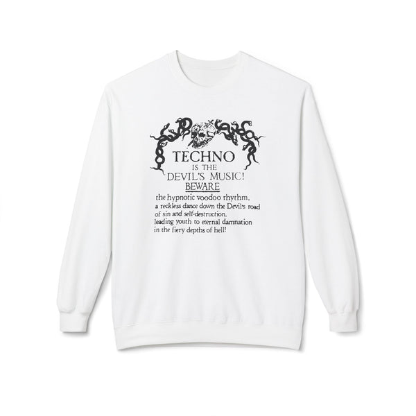 Techno is The Devil's Music クルーネックトレーナー
