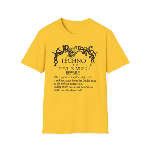 Techno is The Devil's Music Tシャツ