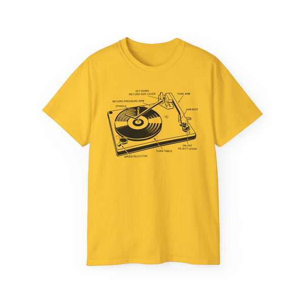 Vintage Record Player ヘビーウェイトTシャツ