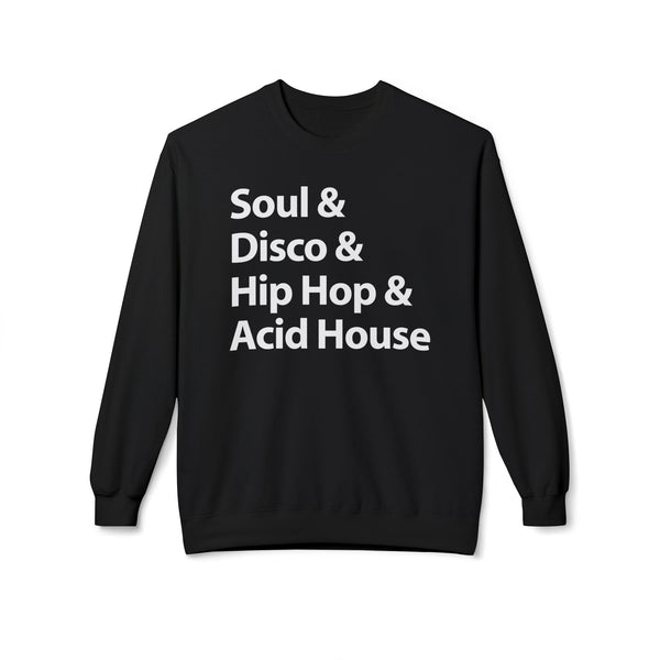 Soul Disco Hip Hop Acid House クルーネックトレーナー