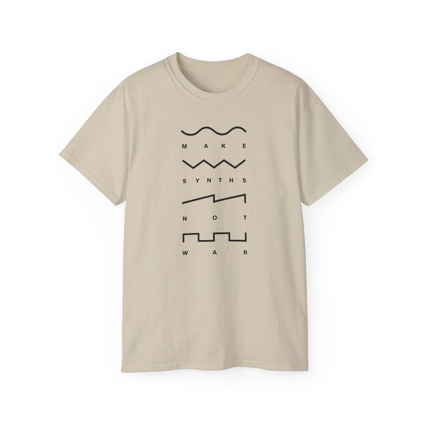 Make Synths Not War ヘビーウェイトTシャツ