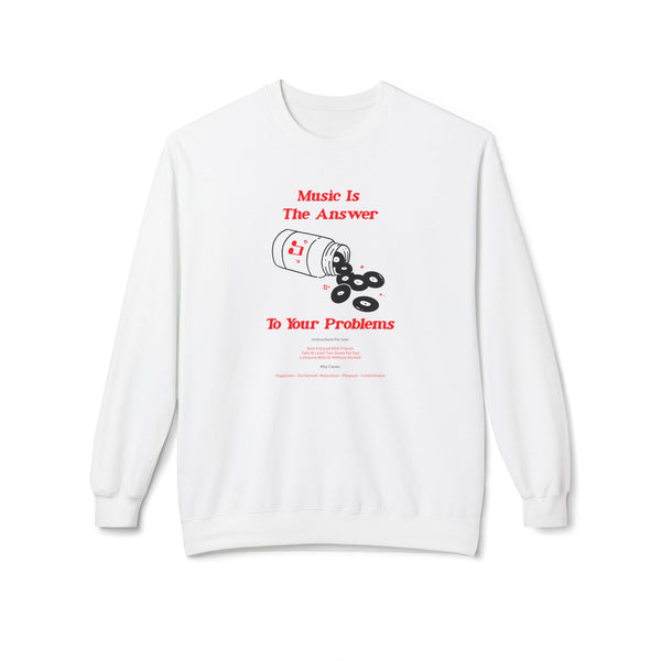 Music Is The Answer クルーネックトレーナー
