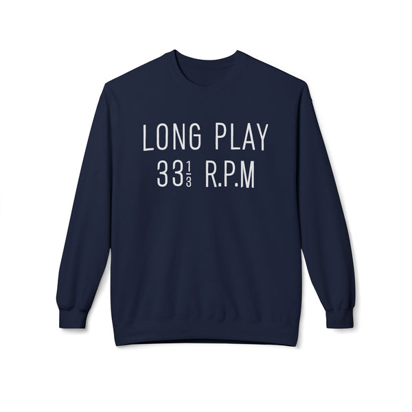 Long Play 33 1/3 RPM クルーネックトレーナー