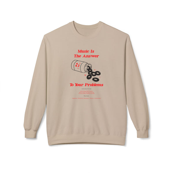 Music Is The Answer クルーネックトレーナー