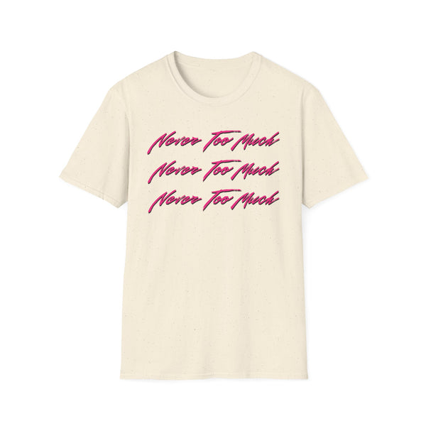 Luther Vandross Never Too Much Lyrics Tシャツ
