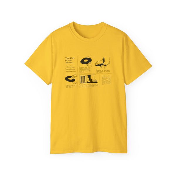 Take Care Of Your Records ヘビーウェイトTシャツ