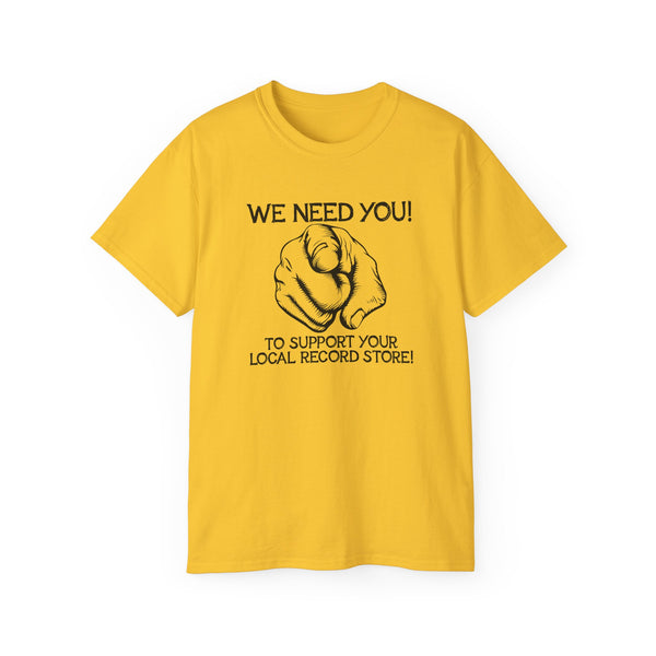Support Your Local Record Store ヘビーウェイトTシャツ