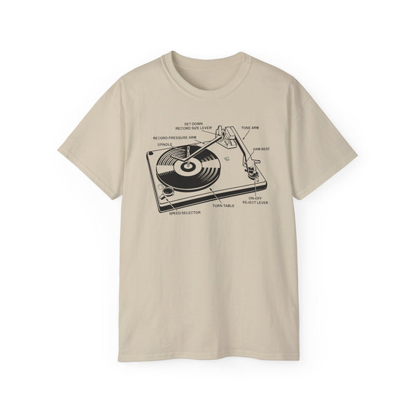 Vintage Record Player ヘビーウェイトTシャツ