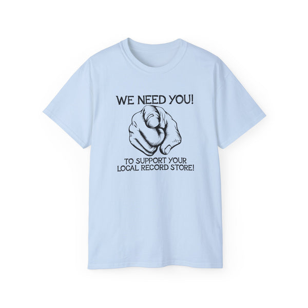 Support Your Local Record Store ヘビーウェイトTシャツ