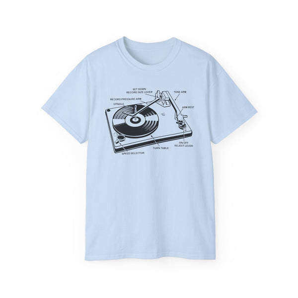 Vintage Record Player ヘビーウェイトTシャツ
