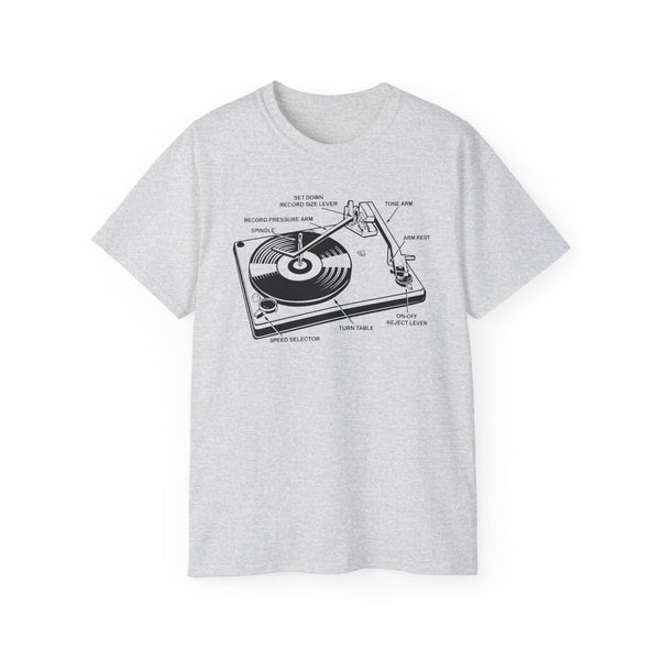 Vintage Record Player ヘビーウェイトTシャツ
