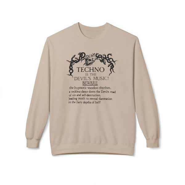 Techno is The Devil's Music クルーネックトレーナー