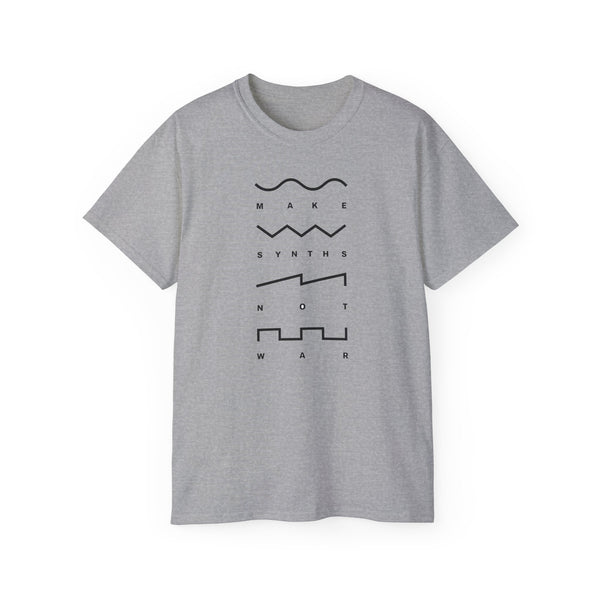 Make Synths Not War ヘビーウェイトTシャツ