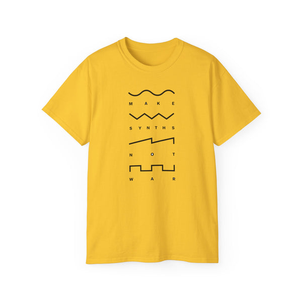 Make Synths Not War ヘビーウェイトTシャツ