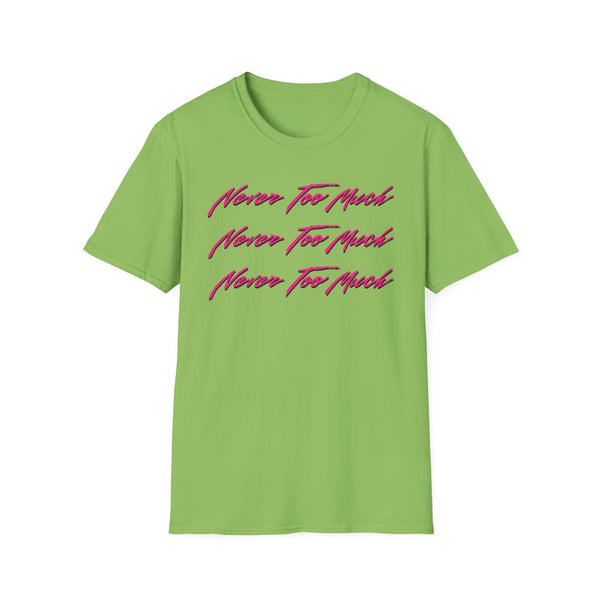 Luther Vandross Never Too Much Lyrics Tシャツ