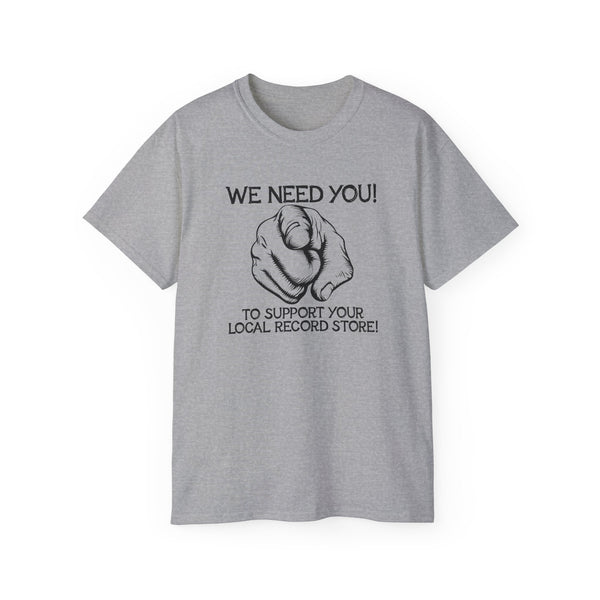 Support Your Local Record Store ヘビーウェイトTシャツ