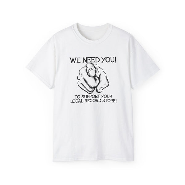 Support Your Local Record Store ヘビーウェイトTシャツ