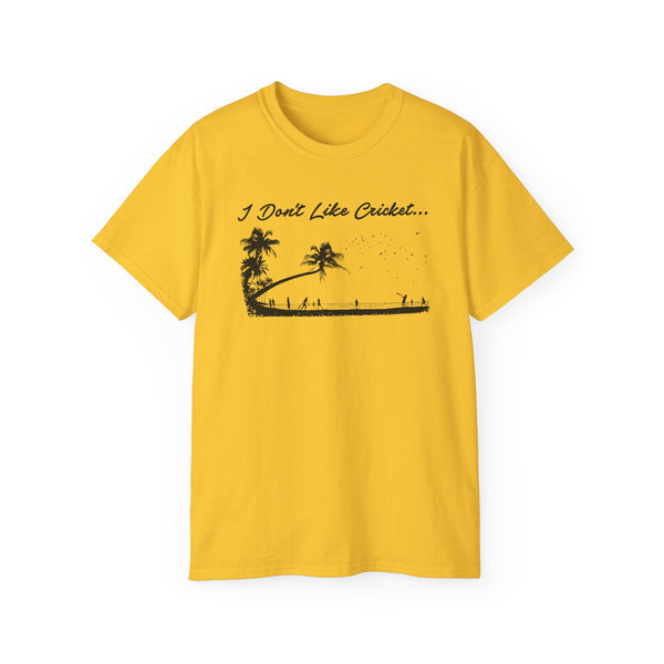 I Don't Like Cricket Dreadlock Holiday 10cc ヘビーウェイトTシャツ