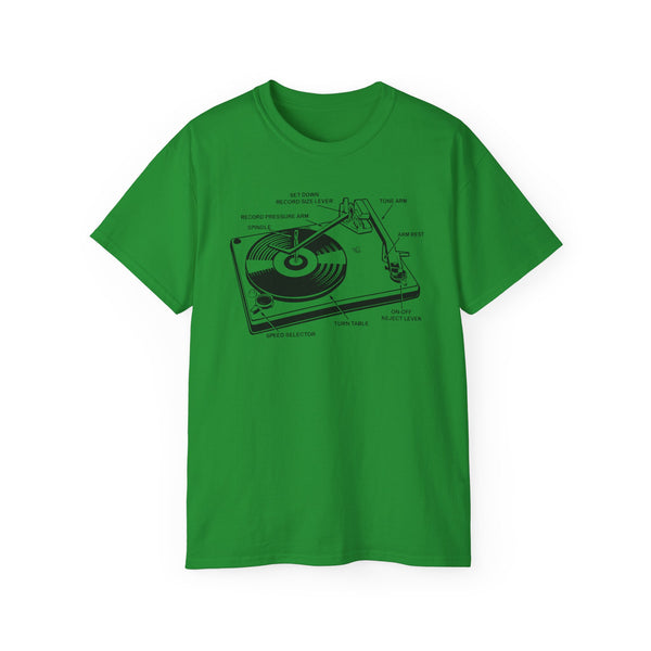 Vintage Record Player ヘビーウェイトTシャツ