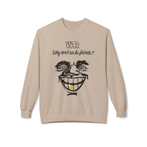 War Why Can't We Be Friends クルーネックトレーナー
